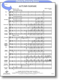 Autumn Fanfare Concert Band sheet music cover Thumbnail